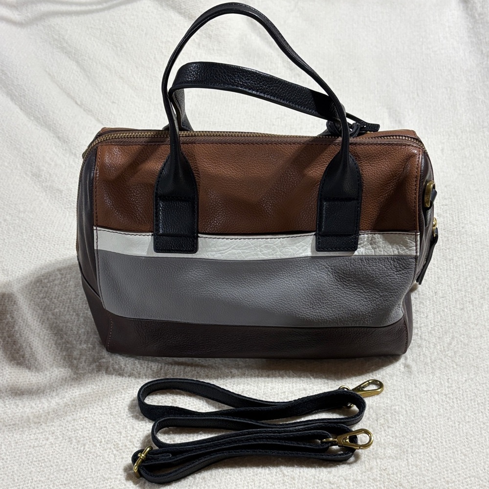 Fossil Multicolor Leather Shoulder Bag